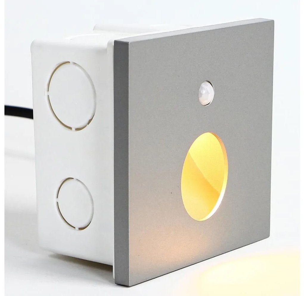 Emithor 70434 - LED осветително тяло за стълби с сензор OLIVE LED/1W/230V сиво