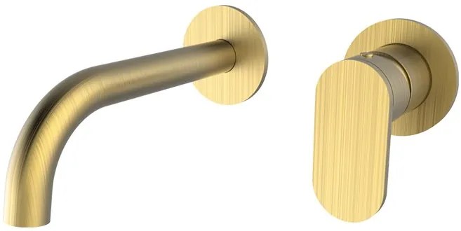 Кран за мивка стена Vicario Slim-Златен