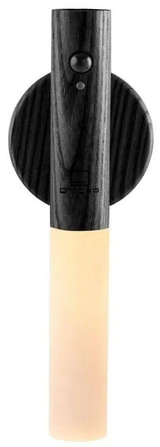Черна LED стенна лампа с USB Baton – Gingko