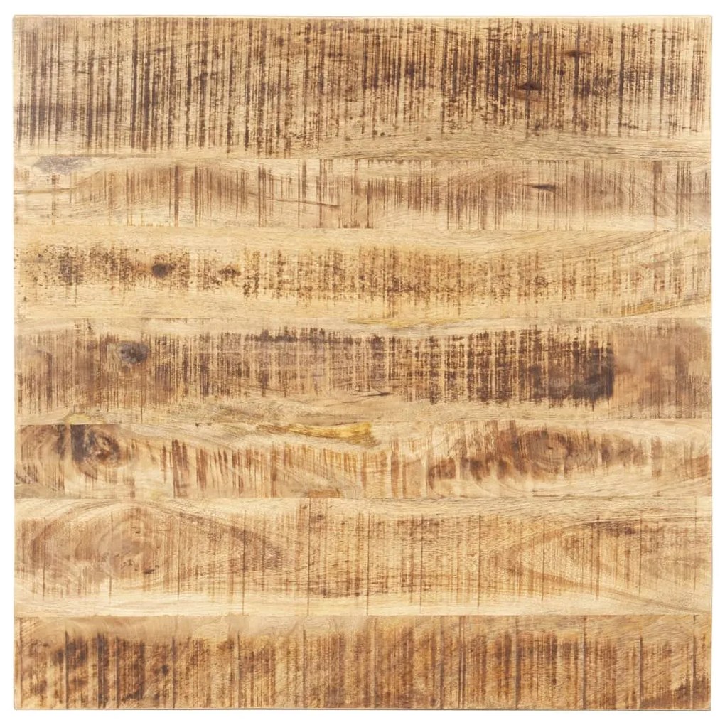 286030 vidaXL Плот за маса, мангово дърво масив, 25-27 мм, 80x80 cм