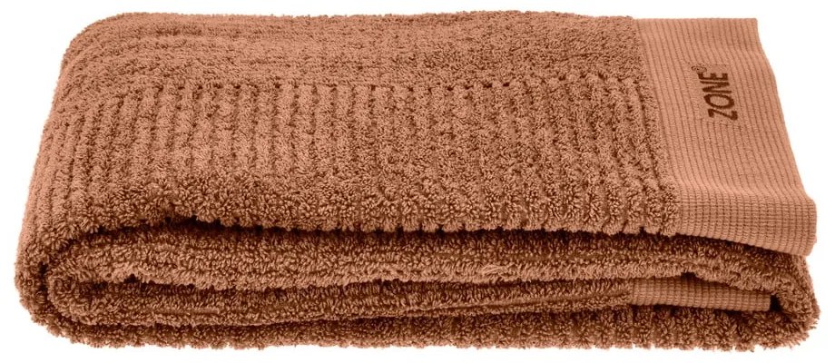 Оранжево-кафява памучна хавлиена кърпа 70x140 cm Terracotta – Zone