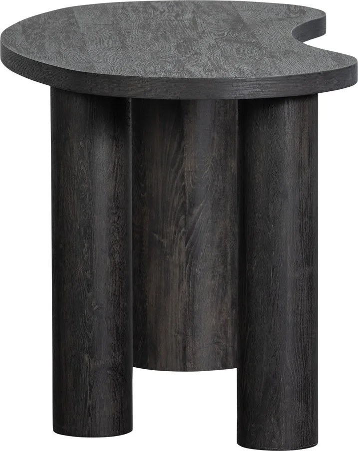 Тъмнокафява конзолна маса от декор от бор 70x150 cm Maan – WOOOD