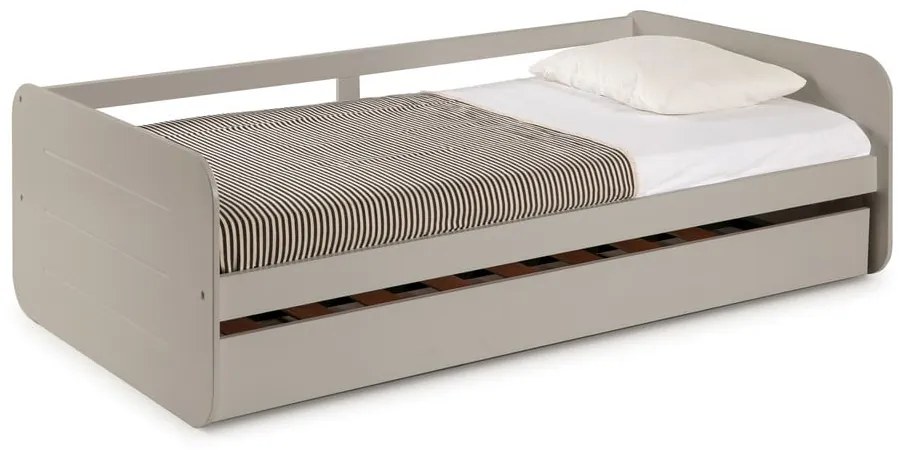 Сиво детско легло с разтегателно легло , 90 x 190 cm Redona - Marckeric