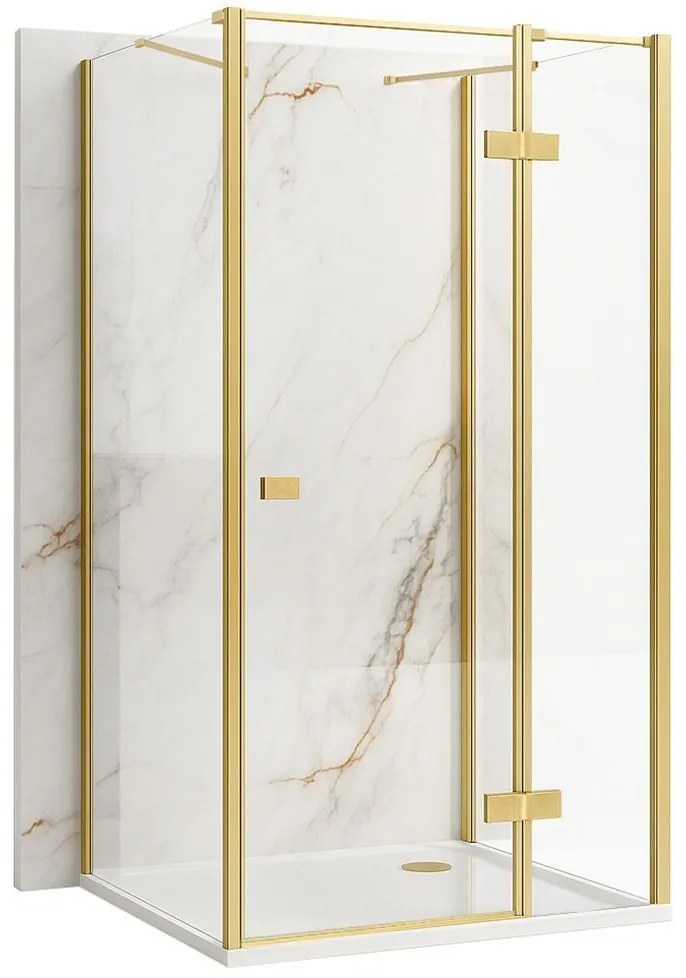 Душ кабина Rea Atlas 80x100 Brush Gold