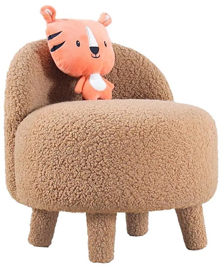 Детско кресло PIXI, диаметър 46 см, кафяво