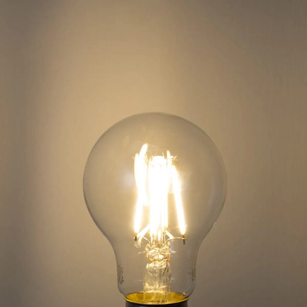 Комплект от 5 E27 димируеми LED крушки A60 прозрачни 4.5W 500 lm 2700K