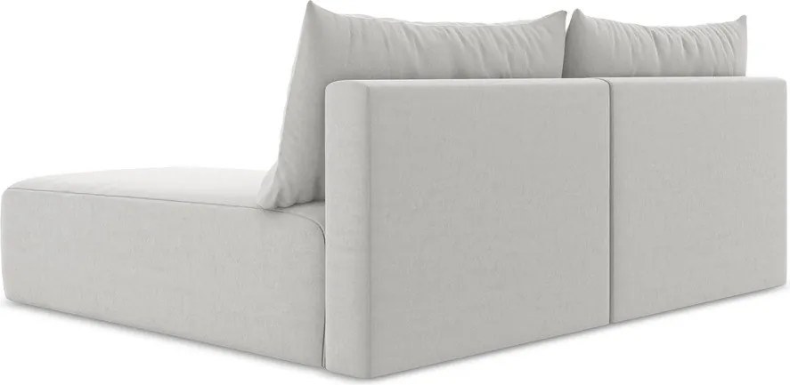 Светлосив кадифен сгъваем/с място за съхранение ъглов диван (десен ъгъл) Kalena – Makamii