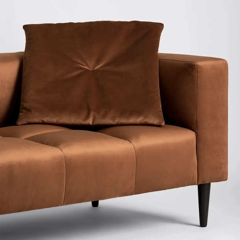 Триместен диван atmosphera Indra, 221x90x75 cm - Тъмносин