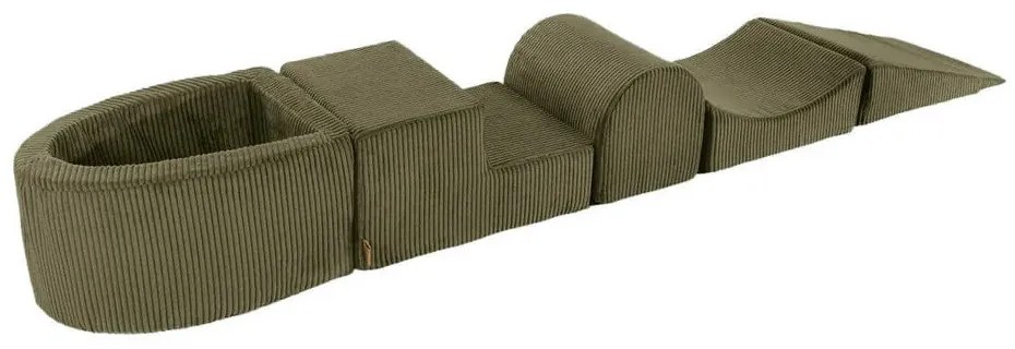 Велурена катерушка от пяна в цвят каки 250x45x30 cm Montessori – Meowbaby