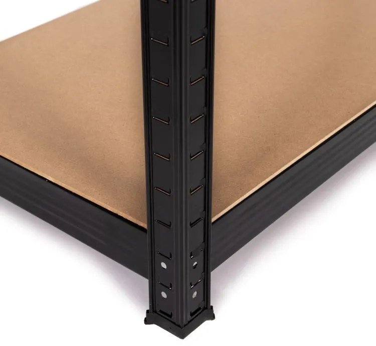 Черен рафт с 5 рафта Дълбочина 30см