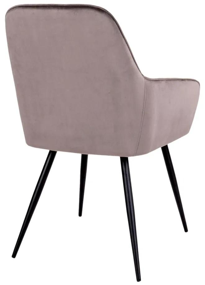 Светлокафяви трапезни столове от кадифе в комплект от 2 броя Harbo - House Nordic