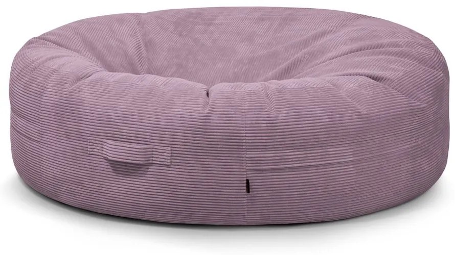 Лилав пуф от рипсено кадифе Roll 190 – SLOWDOWN