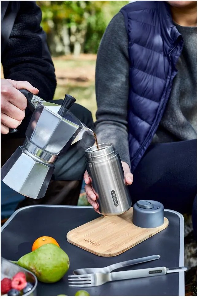 Термочаша от неръждаема стомана в сребрист цвят 340 ml – Black + Blum