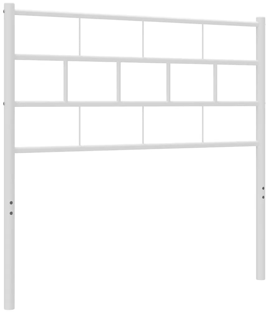 355737 vidaXL Метална резервна табла за легло, бяла, 100 см