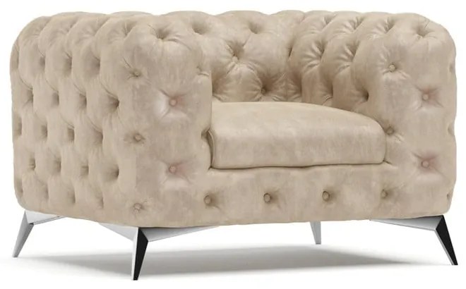 Бежово кадифено кресло Chelsea – Ropez