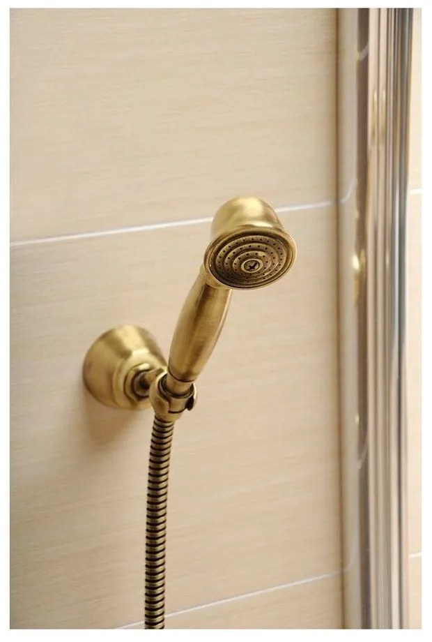 Матово сребриста месингова душ глава ø 5 cm Antea – Sapho