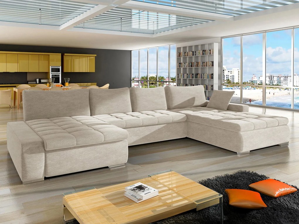 Ъглов диван Caro-Екрю