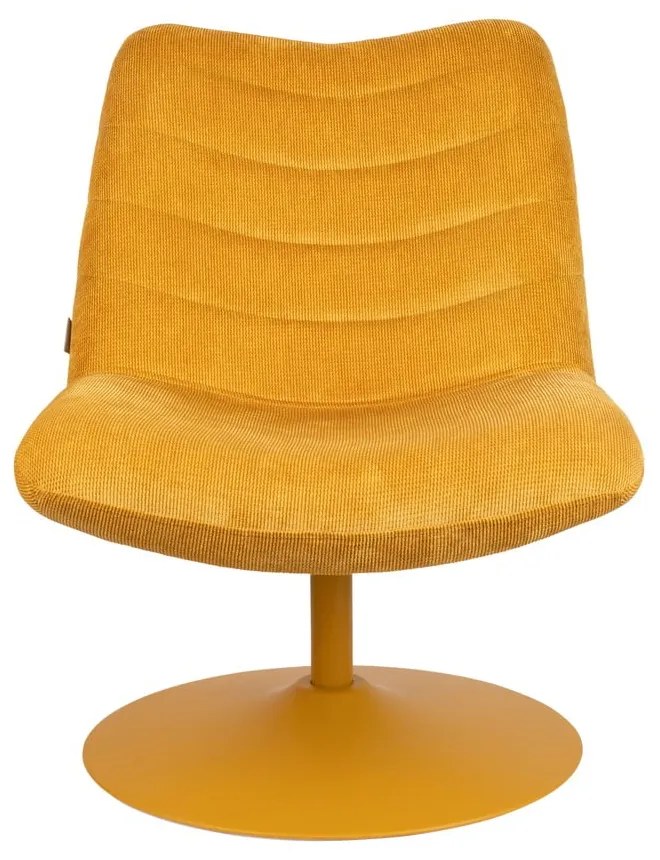 Кресло от кадифе в жълта охра Bubba - Zuiver