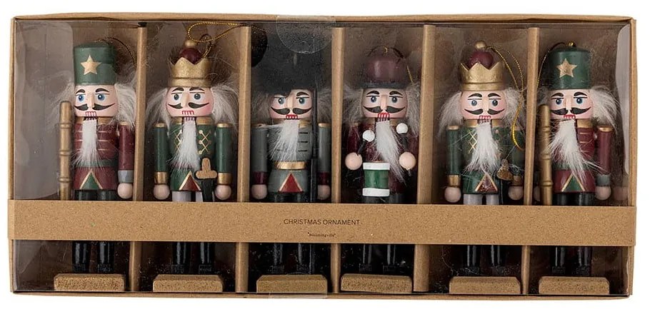 Дървени коледни украси в комплект от 6 бр. 13 cm Nikita – Bloomingville