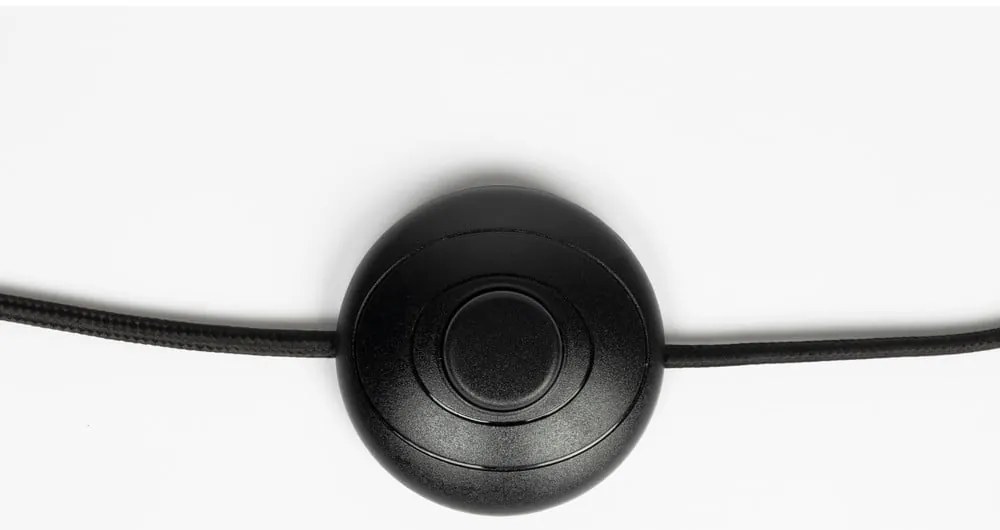 Черна подова лампа с текстилен абажур (височина 158 cm) Jaylee – White Label