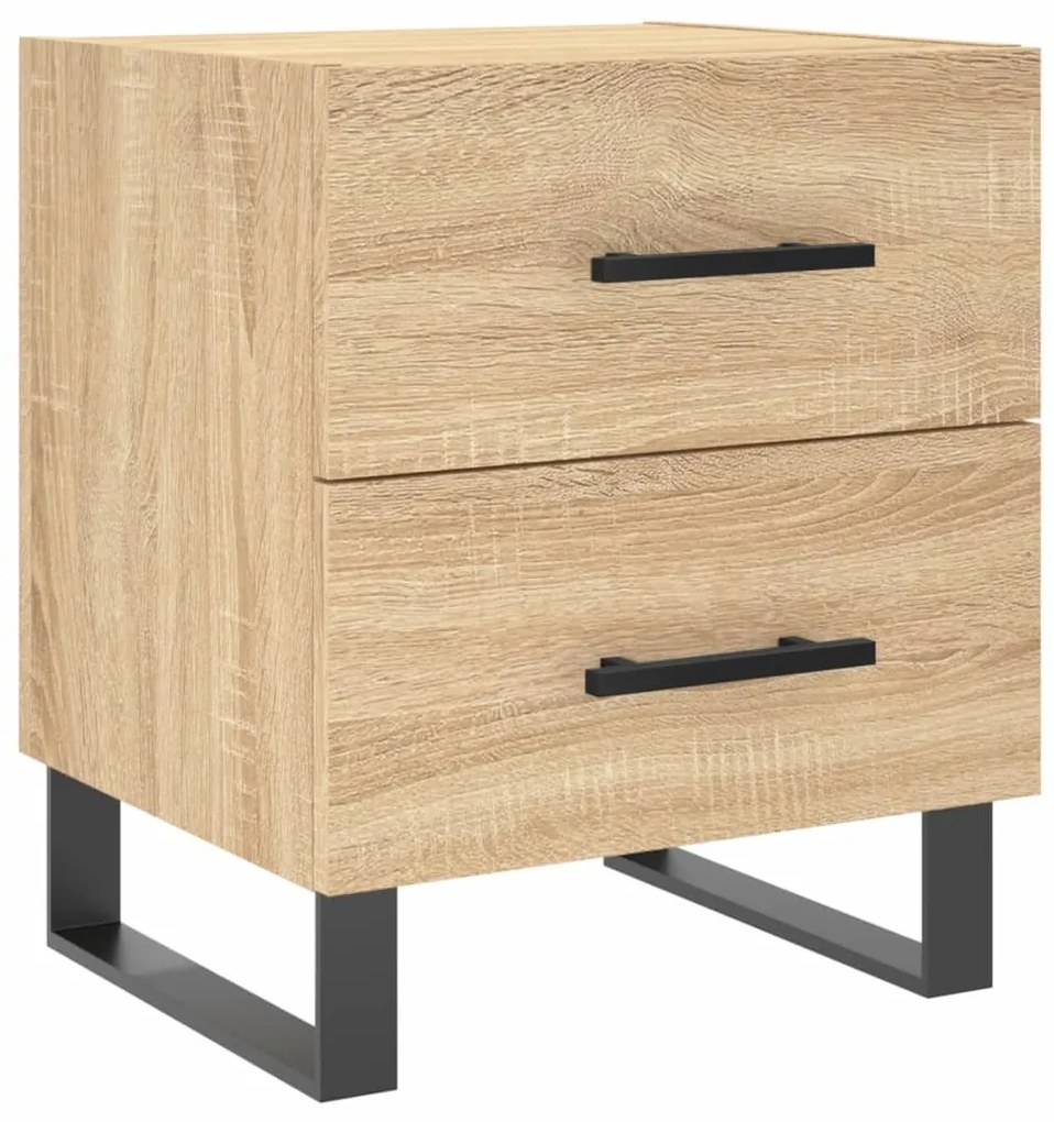 827362 vidaXL Нощно шкафче, дъб сонома, 40x35x47,5 см, инженерно дърво