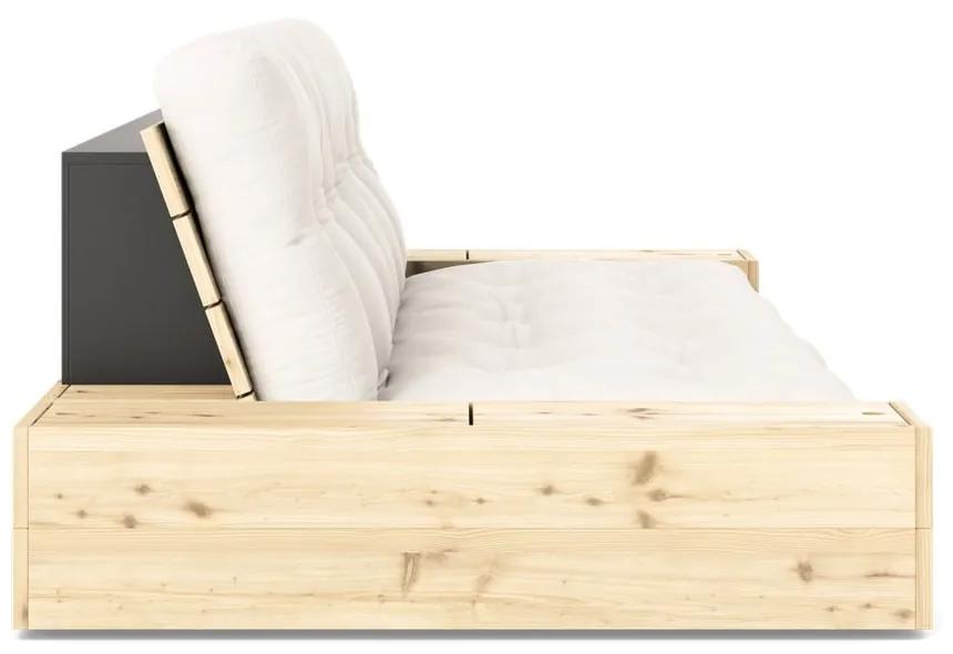 Кремав разтегателен диван 244 cm Base – Karup Design