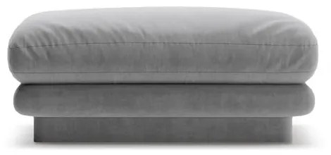 Светлосива кадифена табуретка Torino – Micadoni