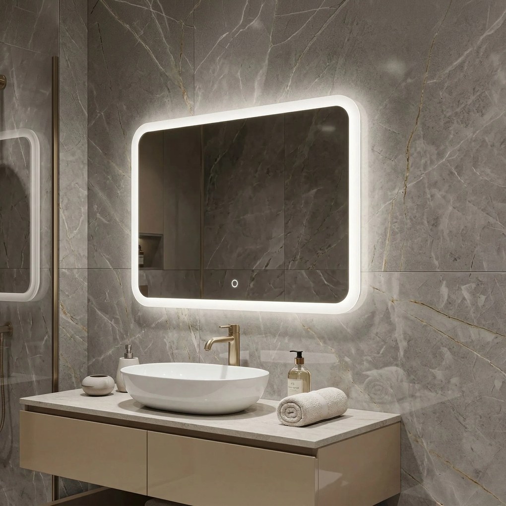 Огледало LED 80x60cm TOP-3