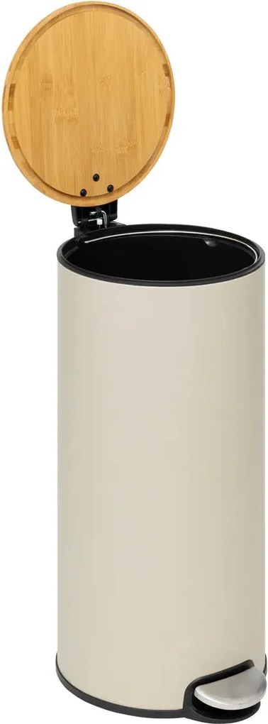 Кош 5five Modern Color, Метал и бамбук, 30 L - Черен
