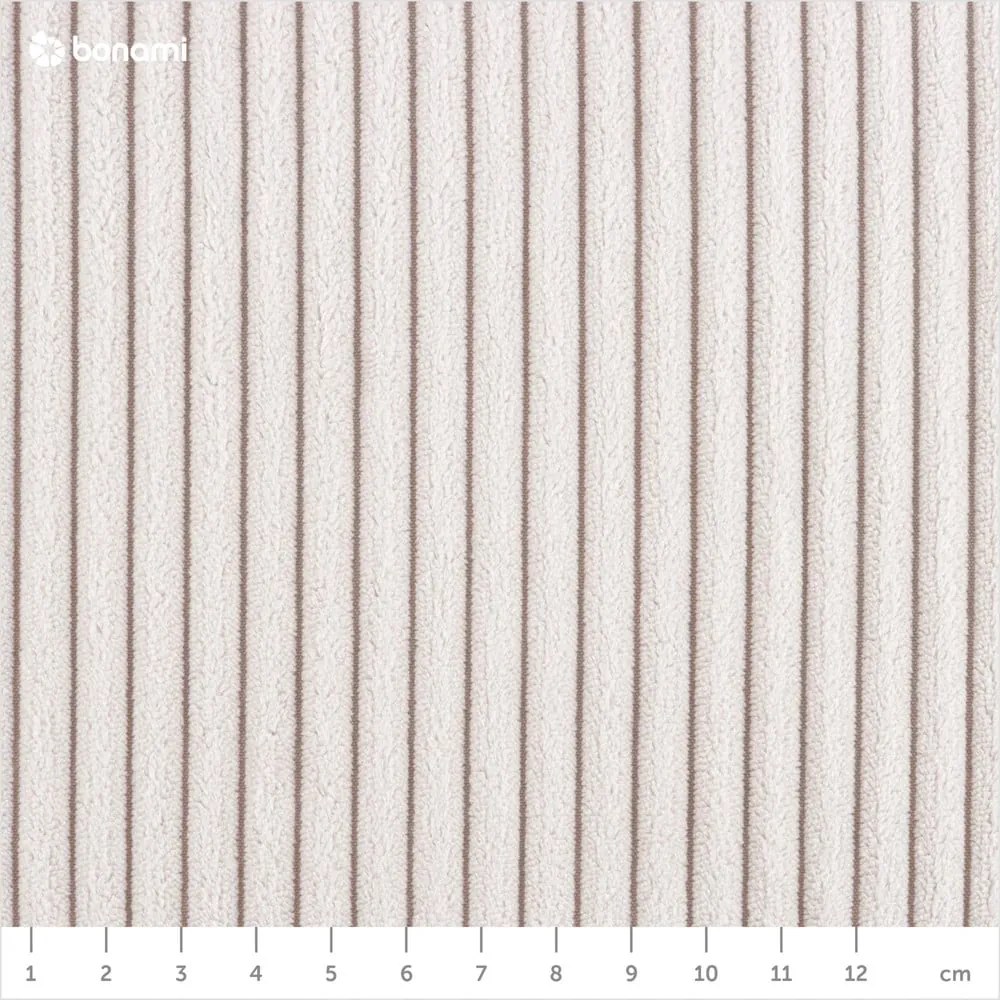 Бежово двойно легло 140x200 cm тапицирано с място за съхранение с включена подматрачна рамка Mattis Cord – Meise Möbel