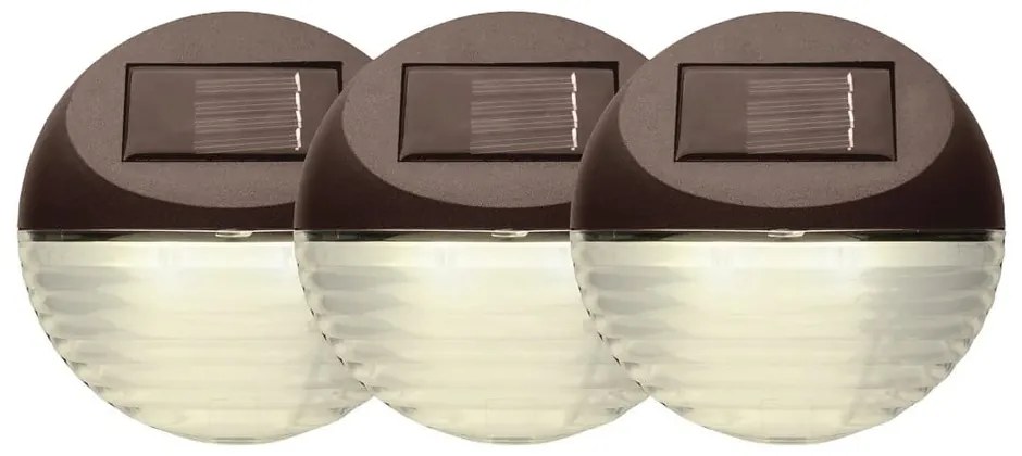 Комплект от 3 слънчеви стенни лампи, ø 11 см Fency - Star Trading