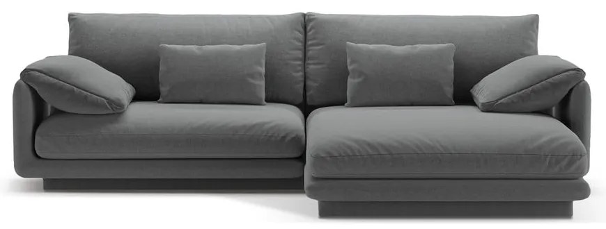 Тъмносив ъглов диван (десен ъгъл) Torino – Micadoni Home