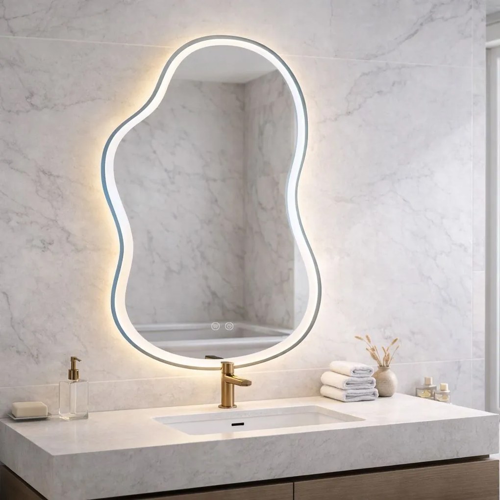 Огледало LED UNO DOUBLE 80x55 cm