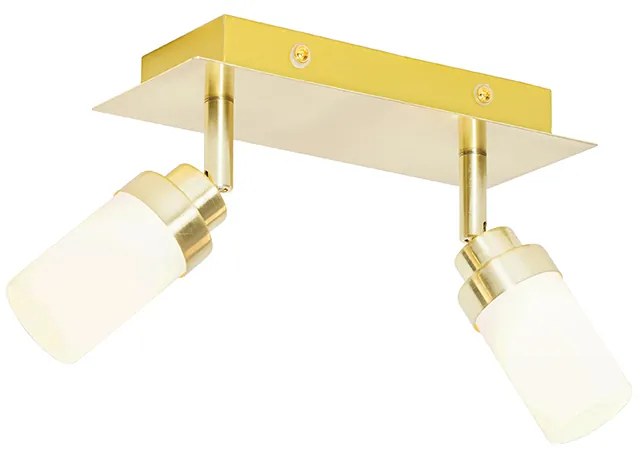 Модерен прожектор за баня месинг 2-светлина IP44 - Japie