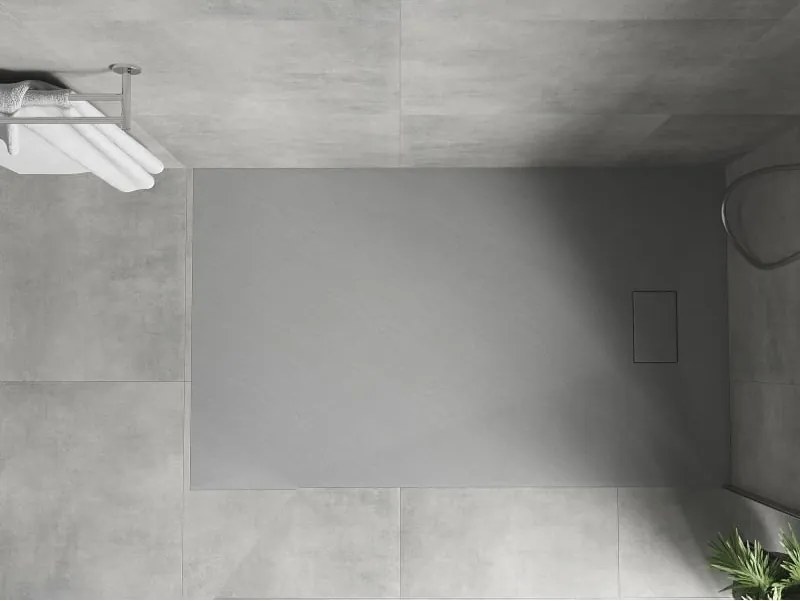 Mexen Hugo правоъгълна душ кабина SMC 140 x 80 см, сива - 42618014