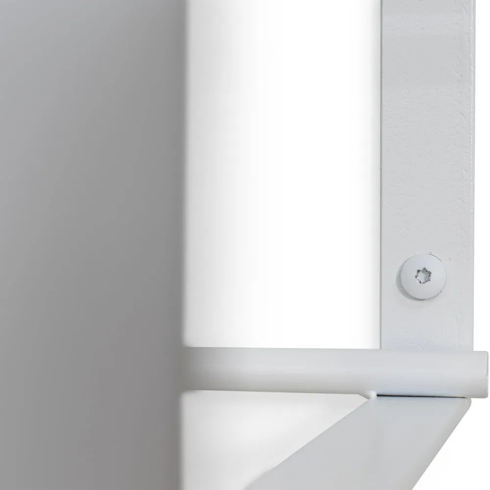 Бяла метална стенна закачалка с рафт Rex - Spinder Design