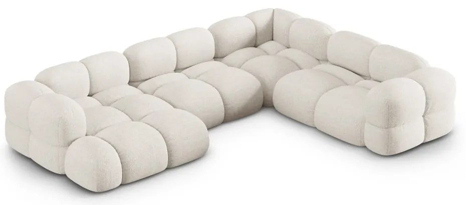 Бежов ъглов диван (десен ъгъл/U форма) Loretto – Cosmopolitan Design