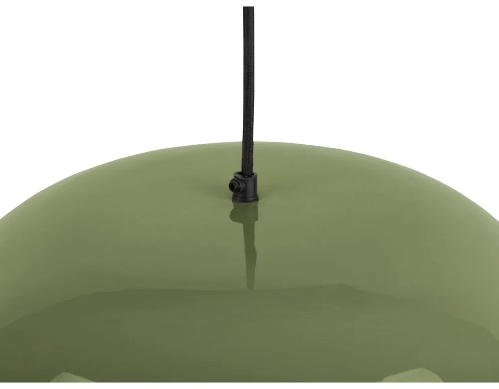 Зелено висящо осветително тяло с метален абажур ø 40 cm Dome – Leitmotiv