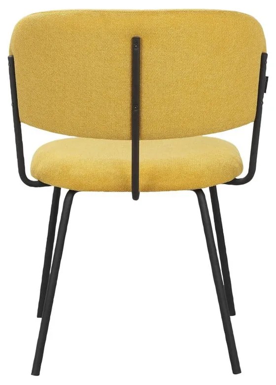 Жълти трапезни столове в комплект от 2 бр. Claudia – Støraa