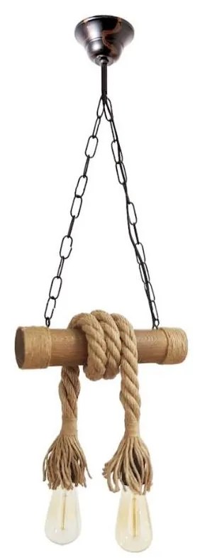 Пендел KOS 2xE27/60W/230V бук