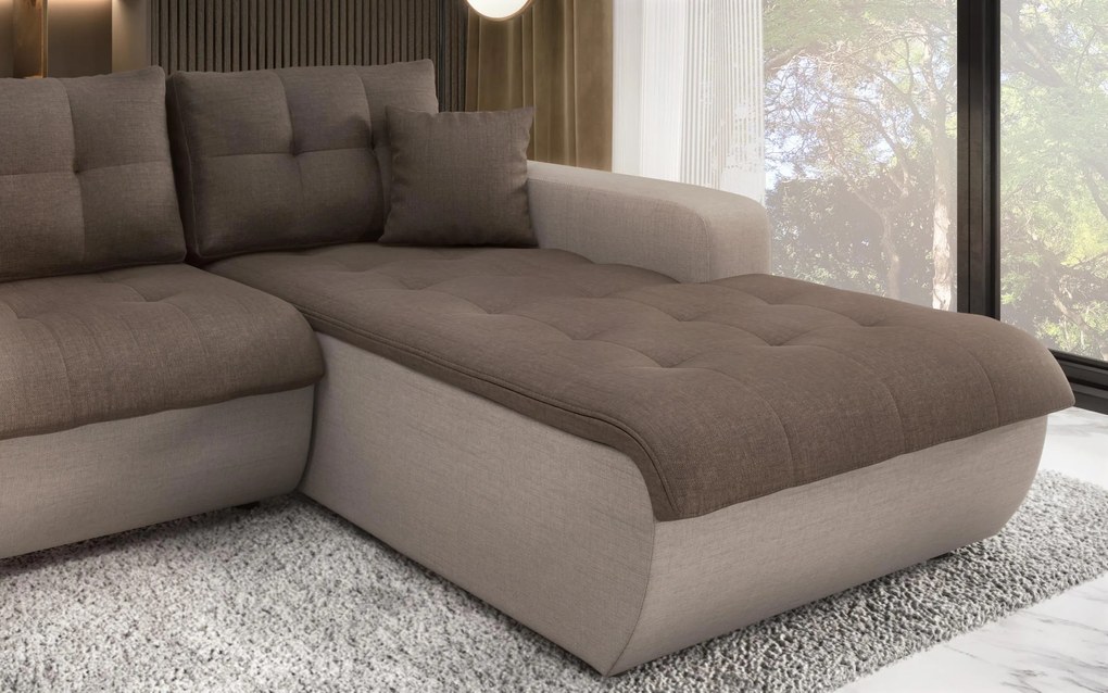 Разтегателен ъглов диван Дарвин