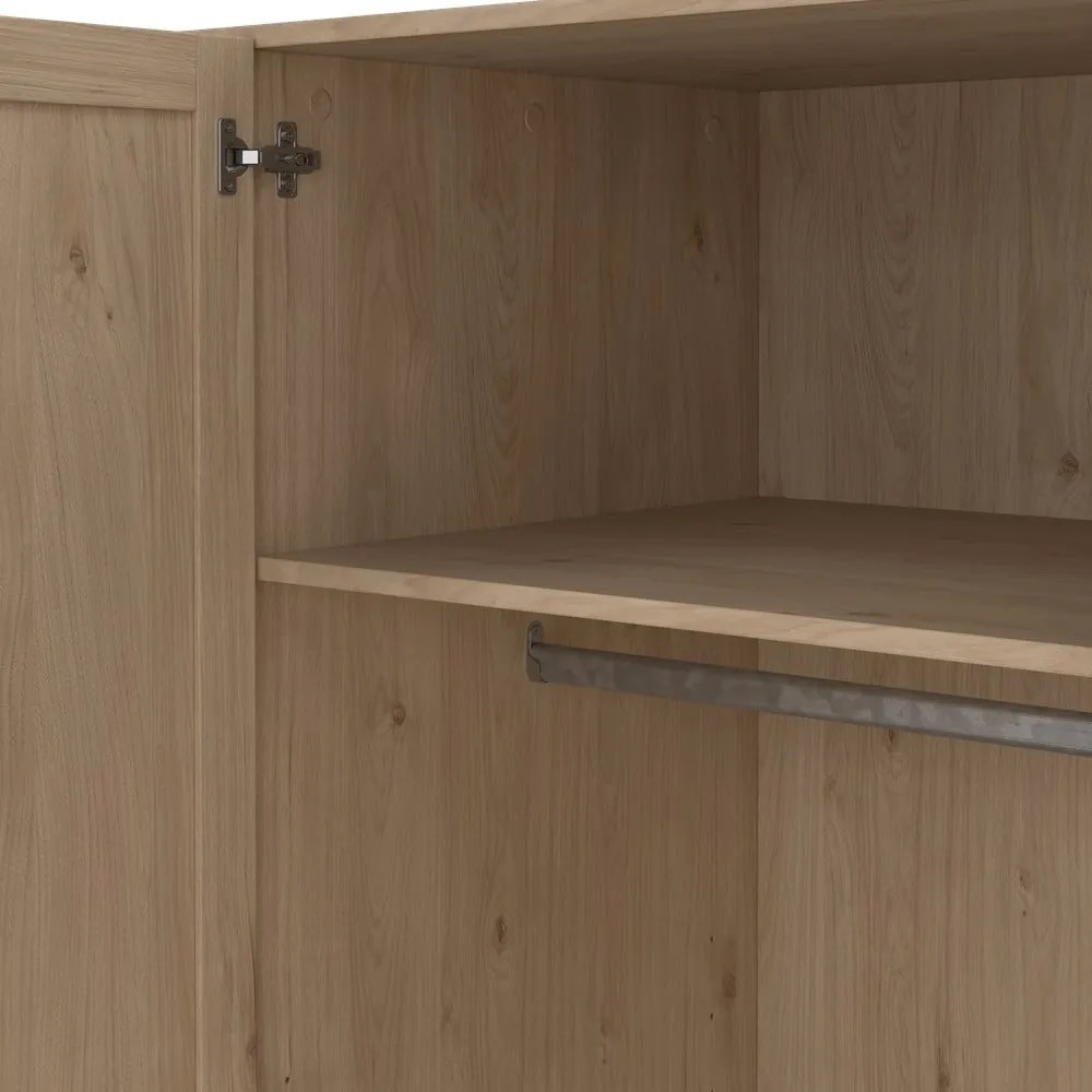 Гардероб с дъбов декор в естествен цвят 195,5x200 см Billund - Tvilum