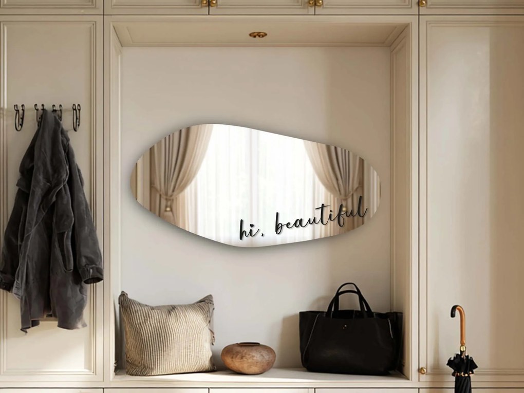 Стикер за огледало S20 – Hi, beautiful 69x14