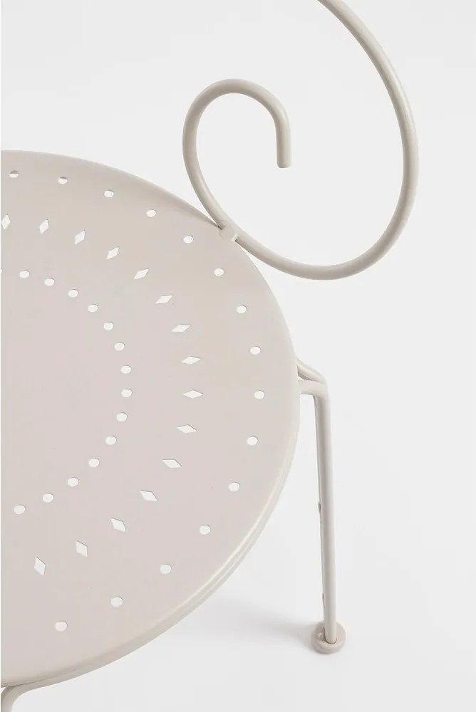 Бежов метален градински стол Etienne – Bizzotto