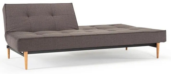 Тъмносив разтегателен диван с дървена основа Flashtex Dark Grey Splitback - Innovation