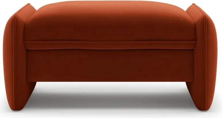 Кадифена табуретка в тухлен цвят Georgia – Micadoni