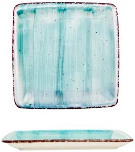 Gural Porselen - Turquoise Квадратна чиния 22x22cm. (NBNORD22X22DU50TM)