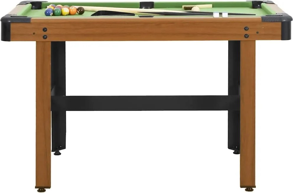 91948 vidaXL Билярдна маса, 4 фута, 122x61x76 см, кафява