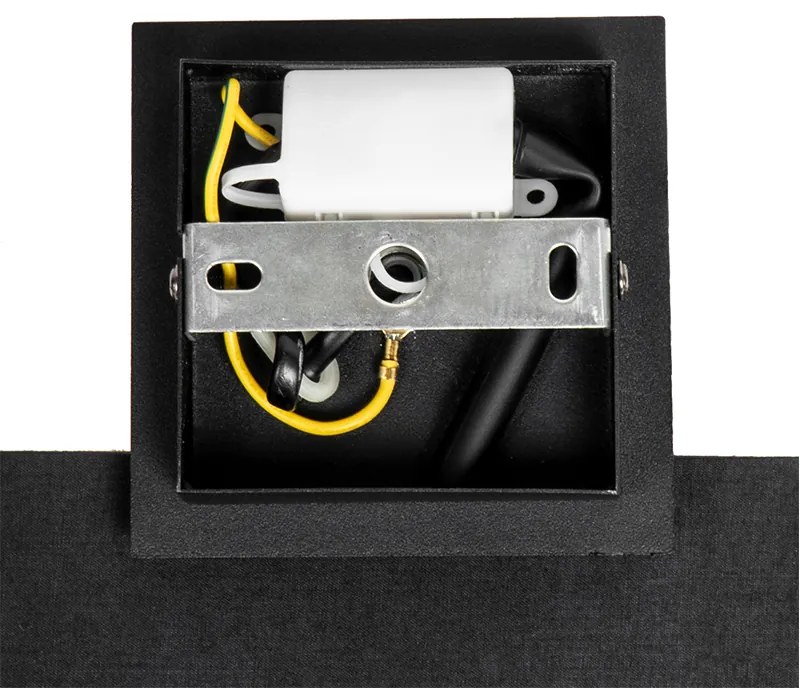 Модерна стенна лампа черна със злато - VT 1