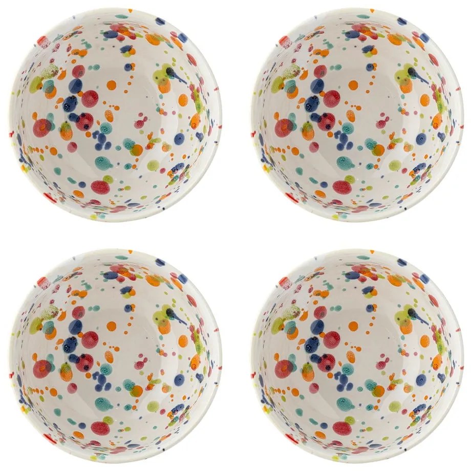 Кремави глинени купички в комплект от 4 бр. 300 ml Freckles – Bloomingville